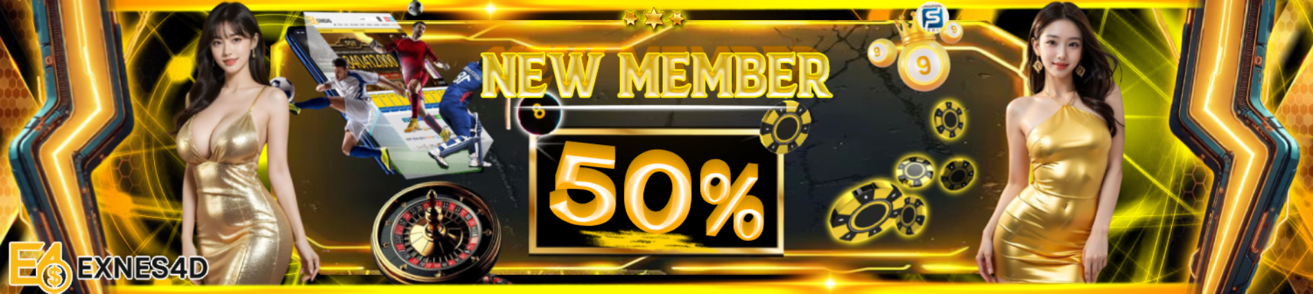 PROMO NEW MEMBER 50% EXNES4D
